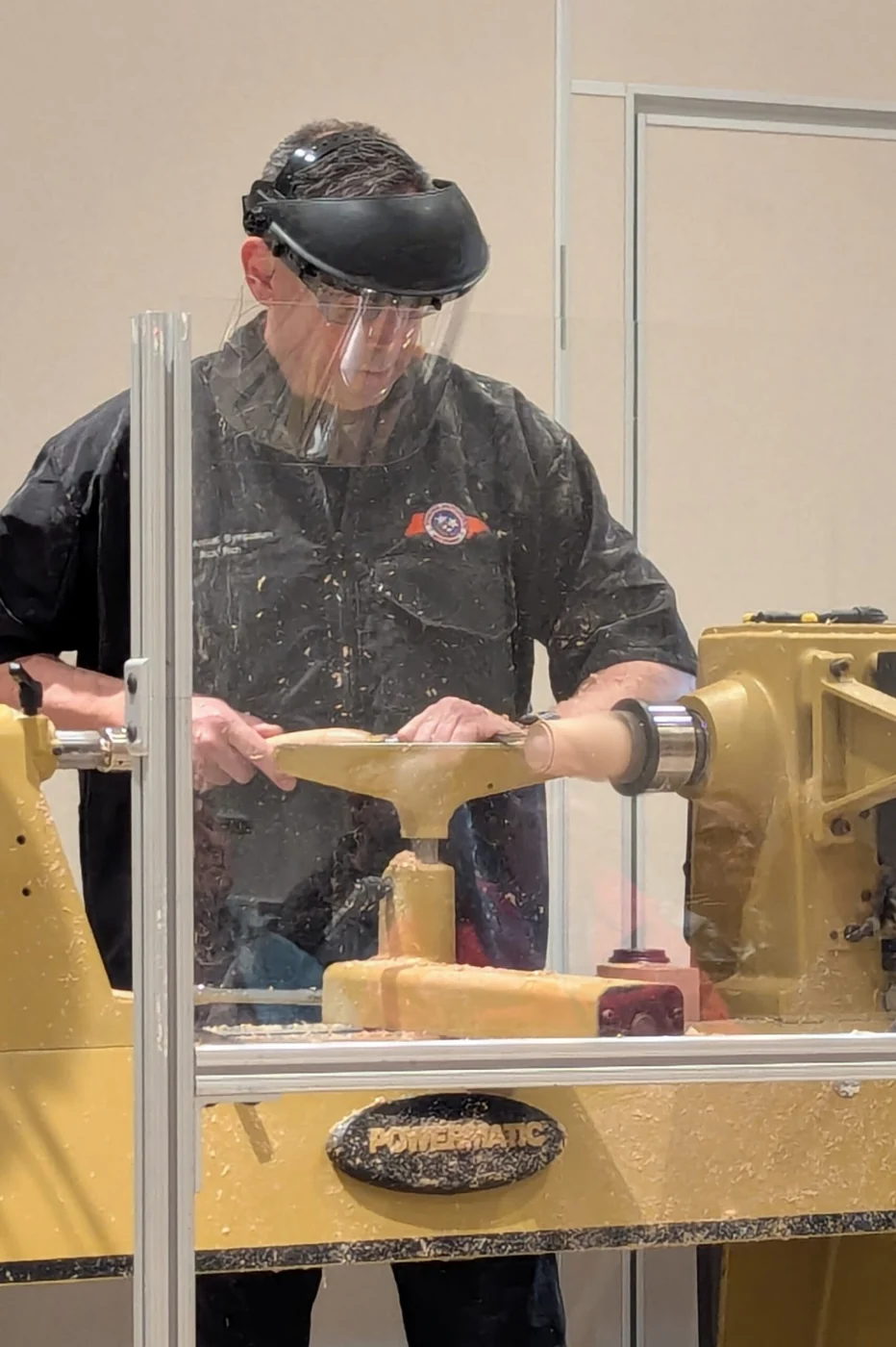 Woodturning demonstration at the 2026 Tennessee Woodturning Symposium